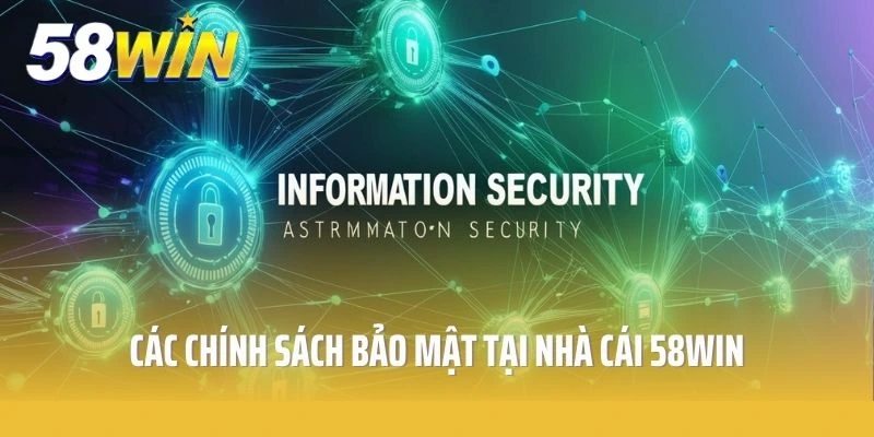 Các chính sách bảo mật tại nhà cái 58win
