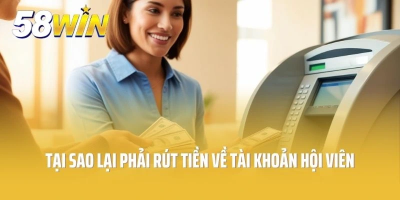 Tại sao phải rút tiền về tài khoản hội viên 58win
